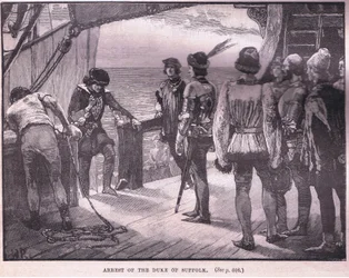 Arresto del Duque de Suffolk AD 1450